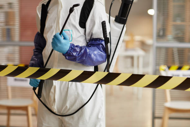Professional Trauma Scene Cleanup technician working in Evanston, IL